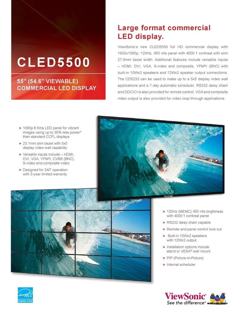 ViewSonic CLED5500 User manual