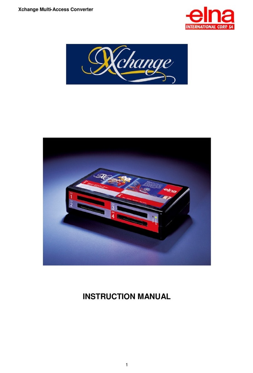 ELNA XCHANGE instruction manual