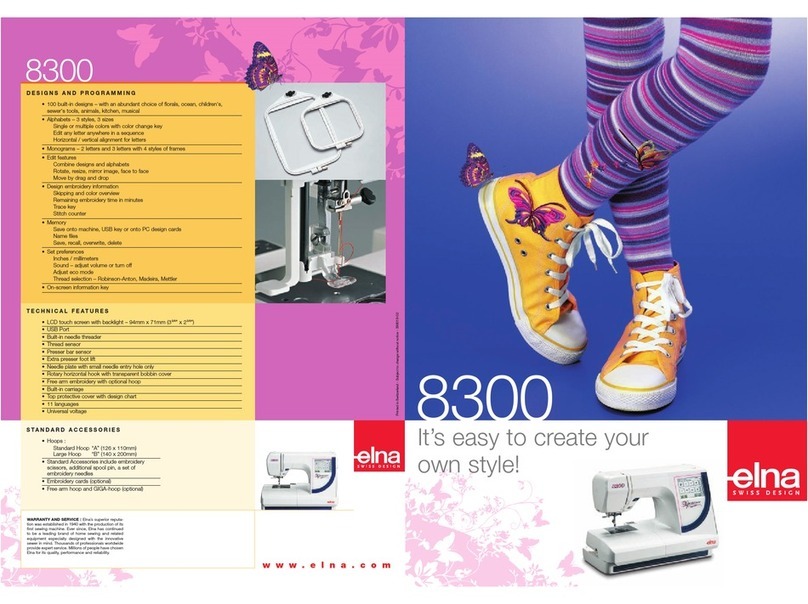 ELNA 8300 - LEAFLET User manual