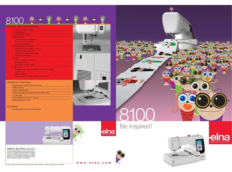 ELNA 8100 - LEAFLET User manual