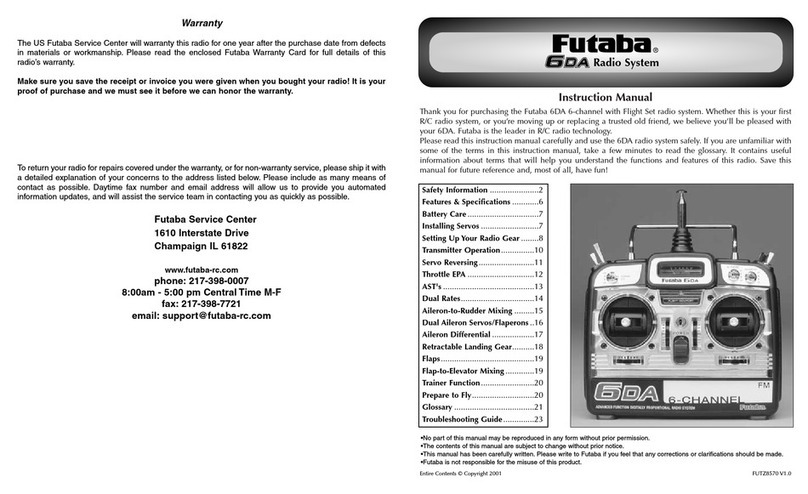 FUTABA 6DA User manual FUTABA 6DA User manual