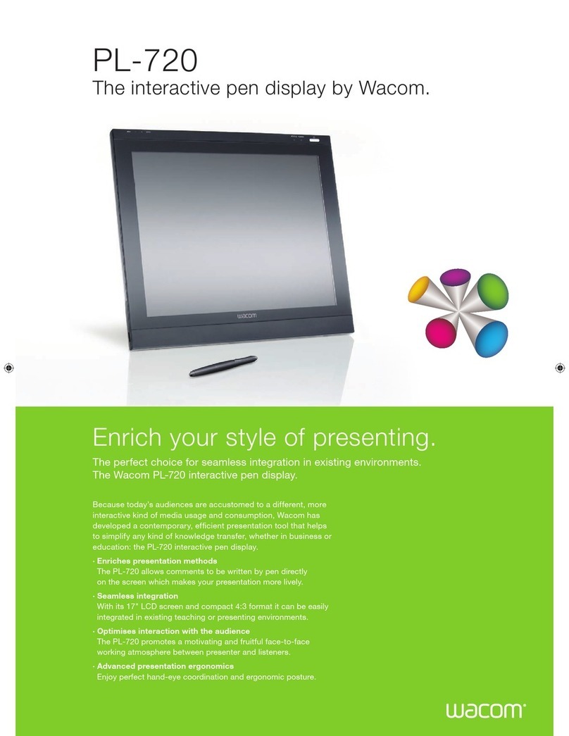 Wacom PL-720 - User manual