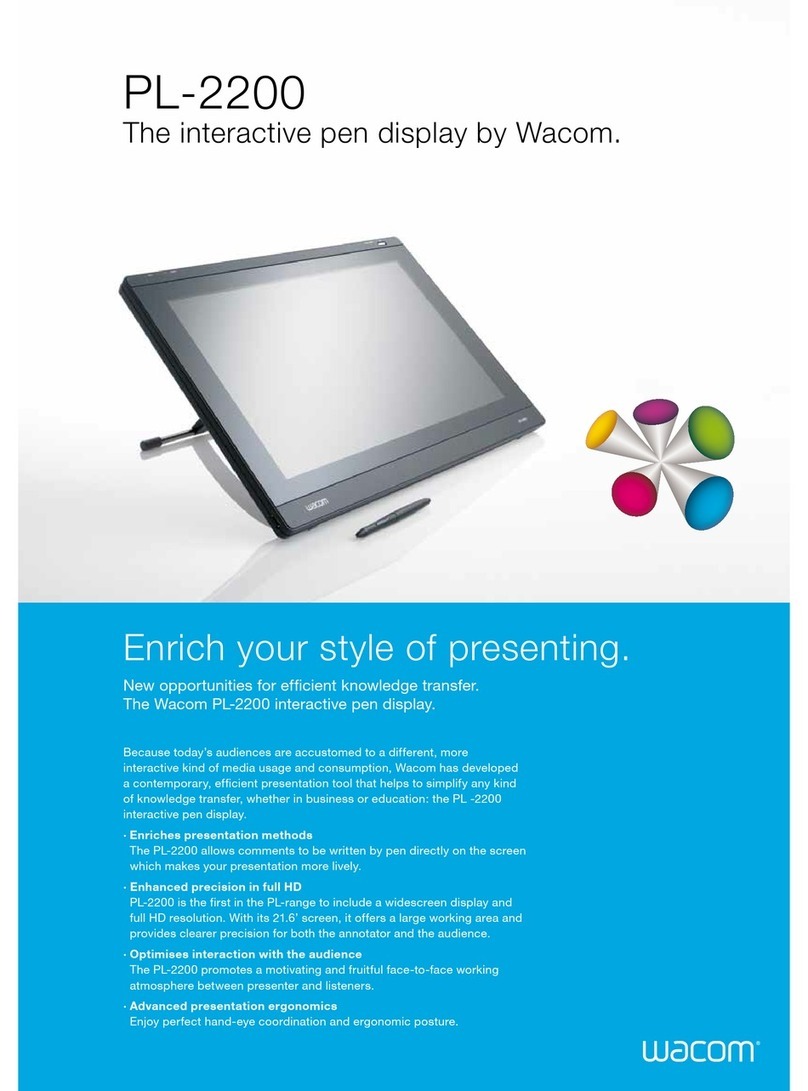 Wacom PL-2200 User manual