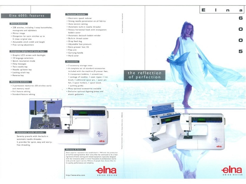 ELNA 6005 User manual