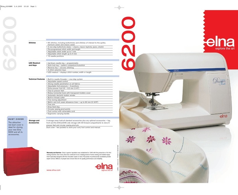 ELNA 6200 - User manual ELNA 6200 - User manual