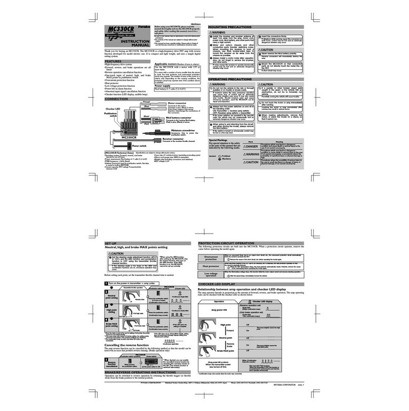 FUTABA MC330R User manual