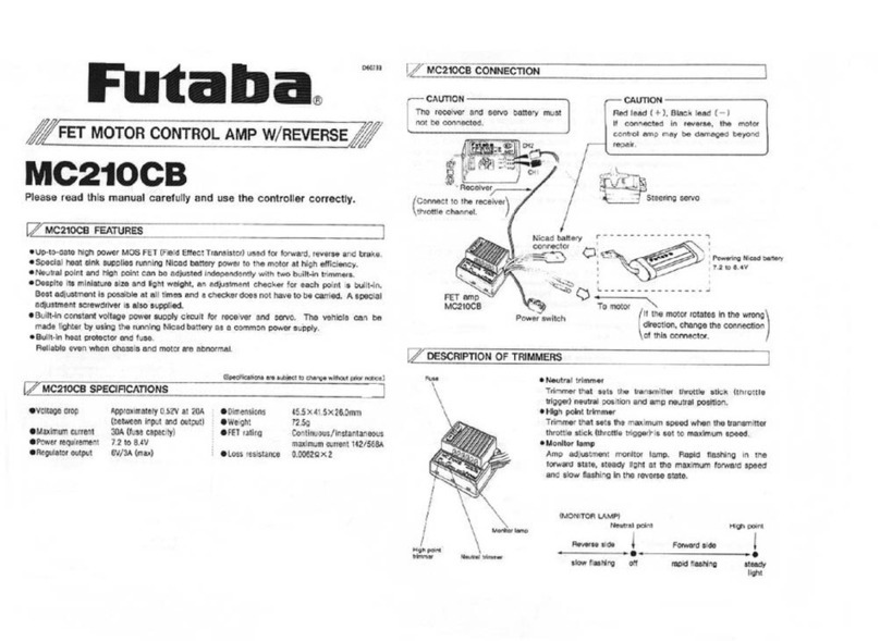 FUTABA MC210CB manual