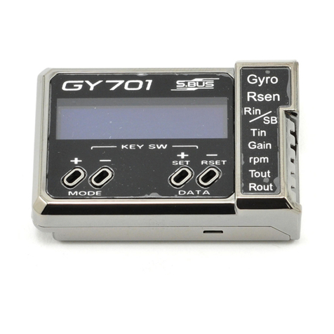 FUTABA GY701 quick start guide