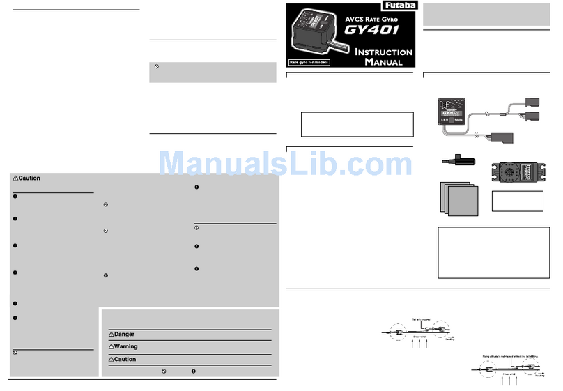 FUTABA GY401 instruction manual