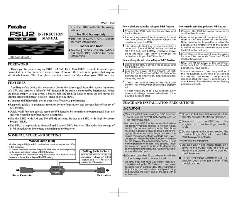 FUTABA FSU2 instruction manual