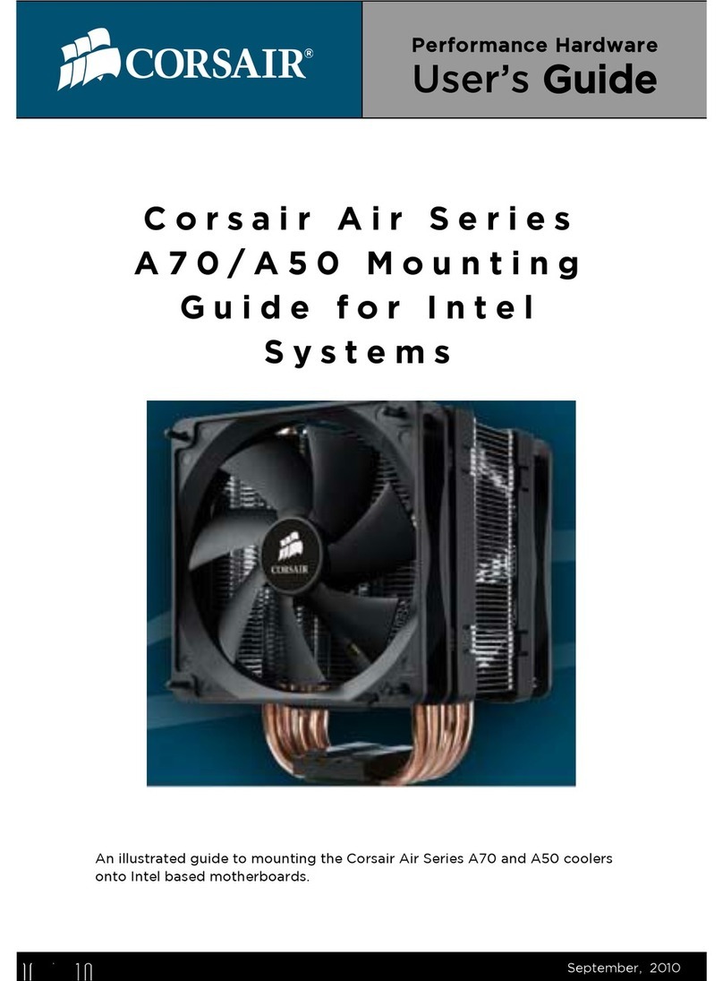 Corsair A50 Installation instructions manual