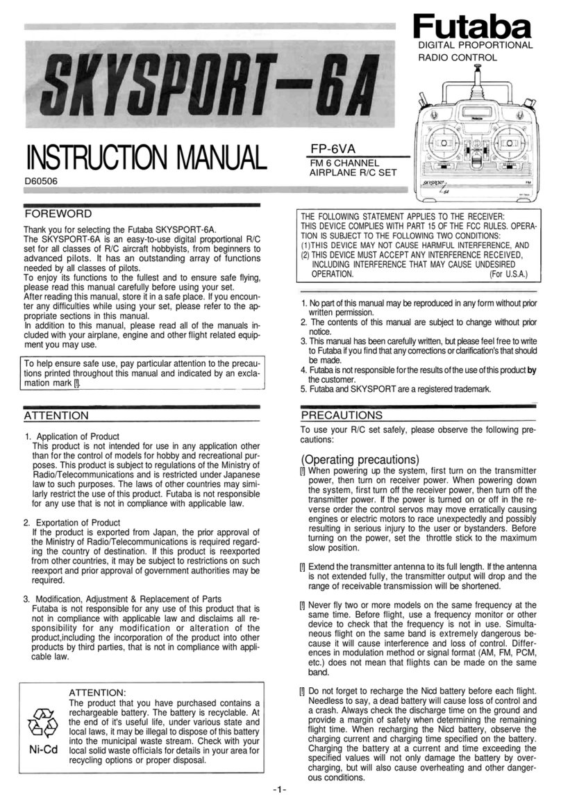 FUTABA SKYSPORT-6A instruction manual
