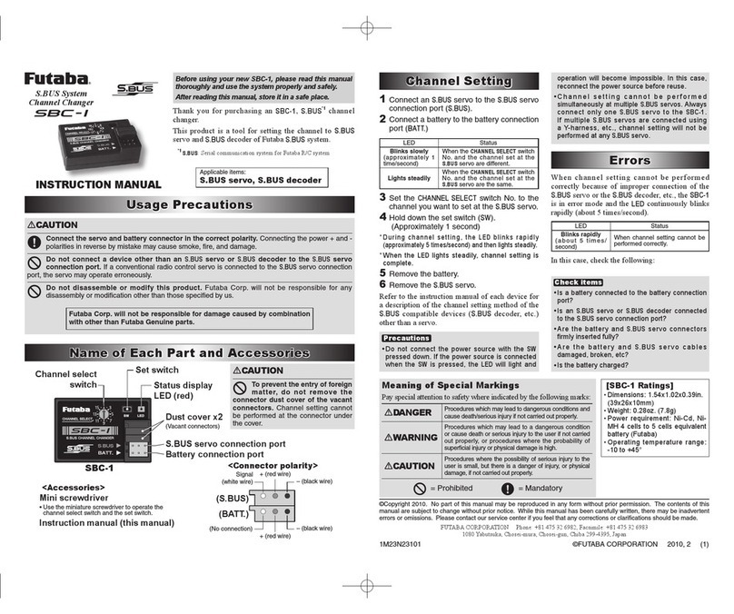 FUTABA SBC-1 instruction manual