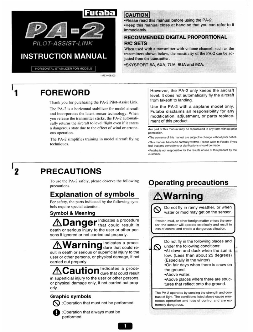 FUTABA PA-2 instruction manual