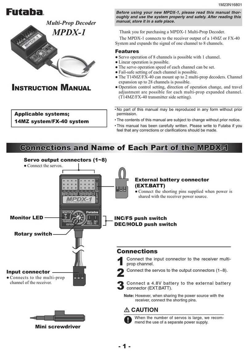FUTABA MPDX-1 instruction manual