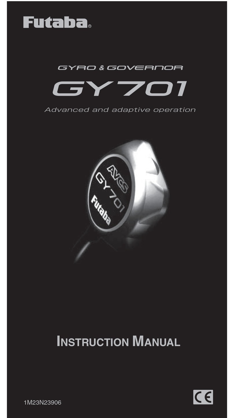 FUTABA GY701 installation instructions