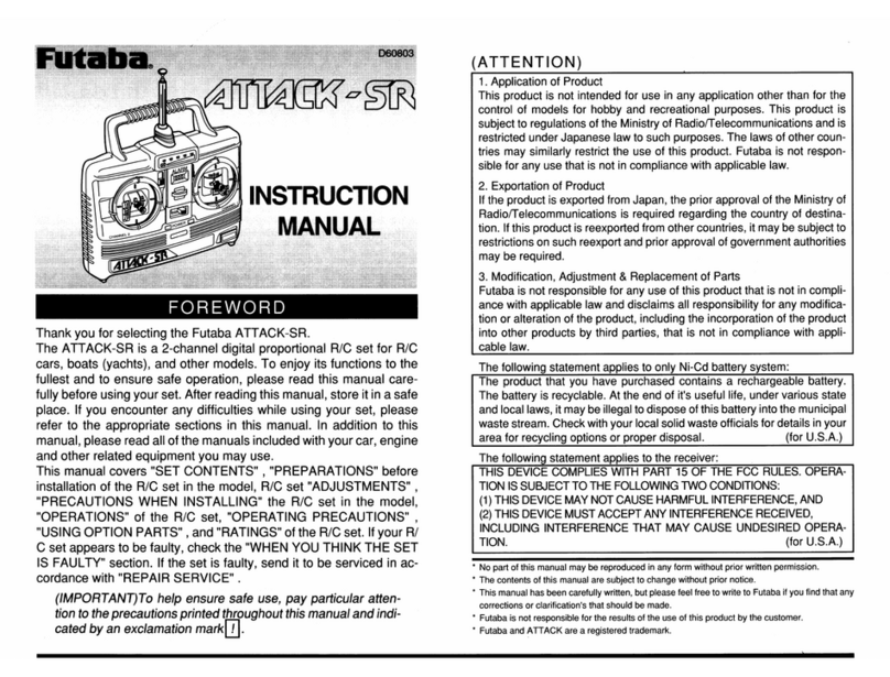FUTABA ATTACK_SR User manual