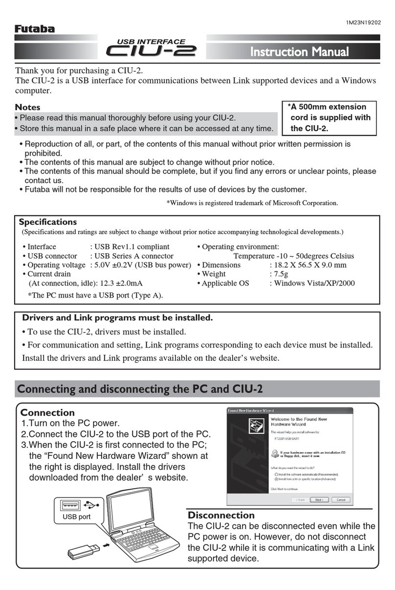 FUTABA CIU-2 S-Link instruction manual
