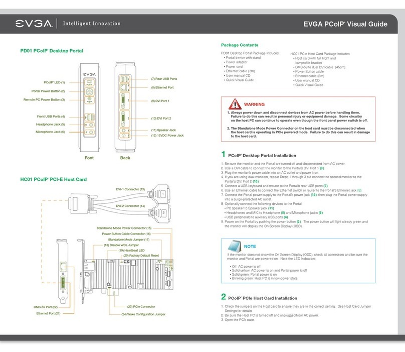 EVGA PCoIP Portal Visual guide