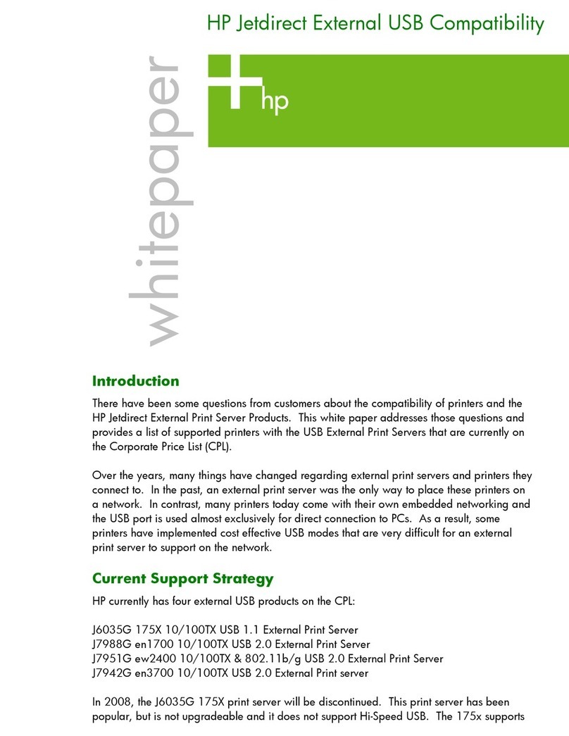 HP Ew2400 - JetDirect Print Server White paper HP Ew2400 - JetDirect Print Server White paper