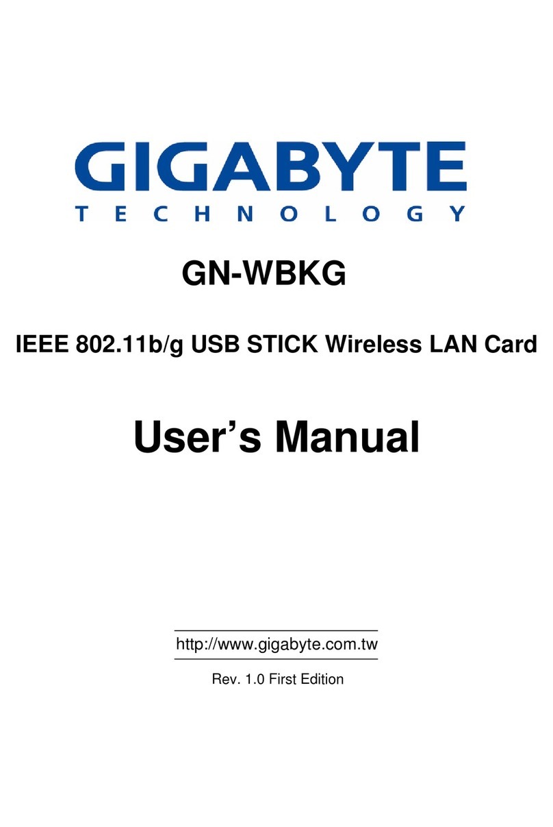 Gigabyte GN-WBKG User manual