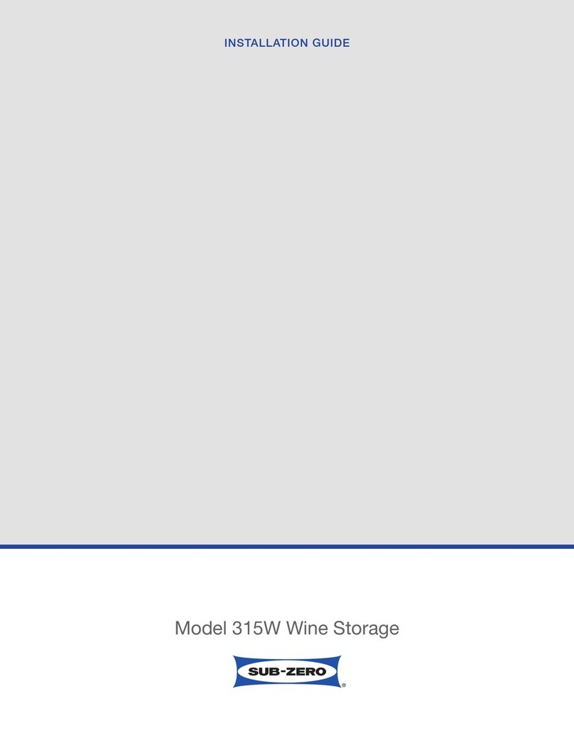 Sub-Zero 315W User manual