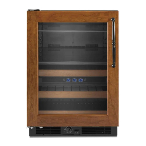 KitchenAid KBCO24LS - 24 in. Undercounter Wine Cellar Use and care guide