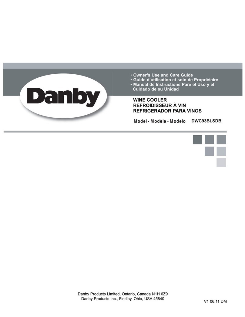 Danby DWC93BLSDB Owner's use and care guide