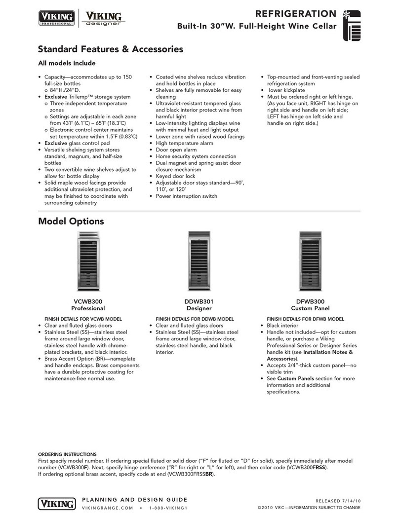 Viking DDWB301CRSS User manual