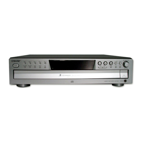 Sony CDP-C5CS - Compact Disc Player Dimensional information