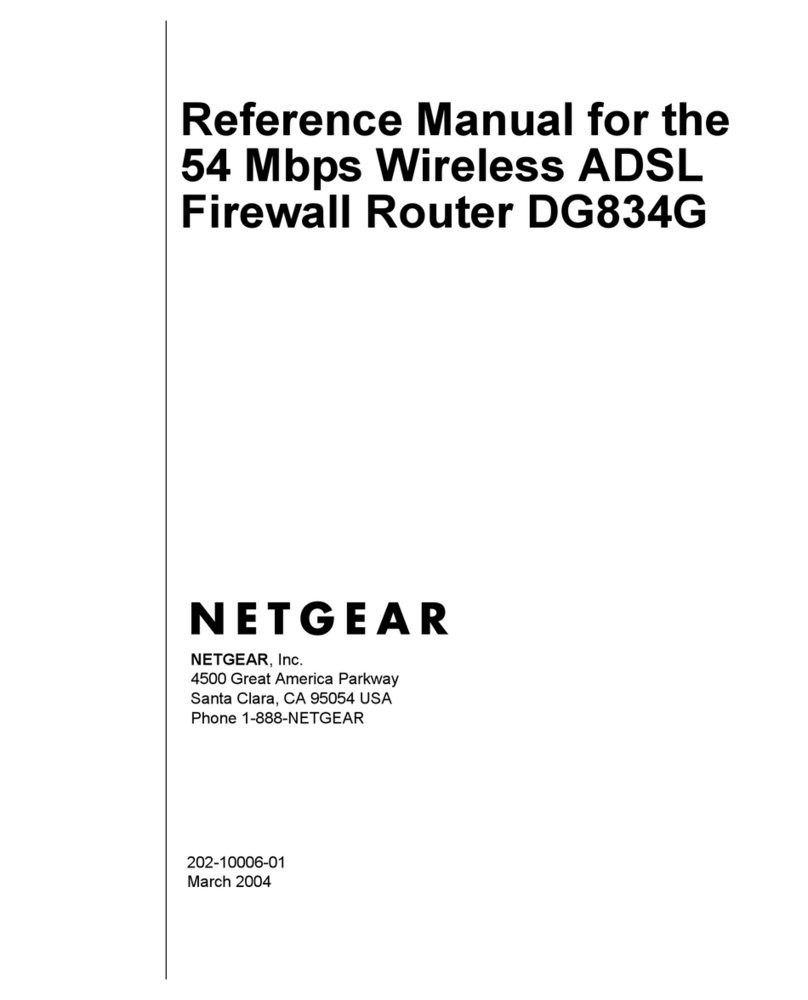 NETGEAR DG834G - 54 Mbps Wireless ADSL Firewall... User manual NETGEAR DG834G - 54 Mbps Wireless ADSL Firewall... User manual