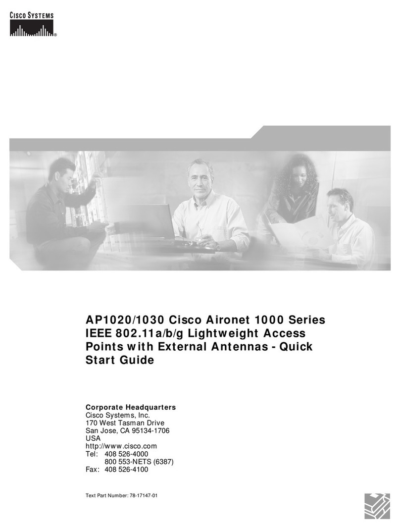 Cisco AIR-AP1020 - 1000 Series Lightweight Access... User manual Cisco AIR-AP1020 - 1000 Series Lightweight Access... User manual