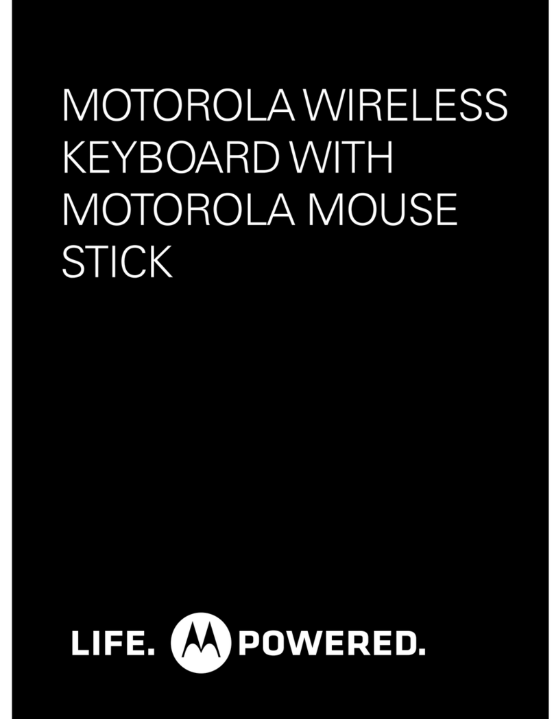 Motorola KZ450 Wireless Keyboard w Device Stand User manual