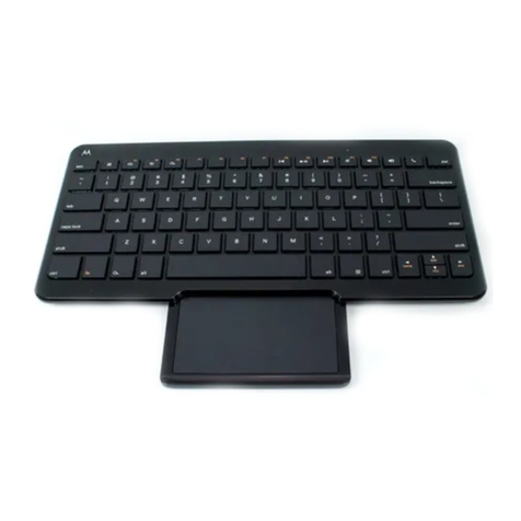 Motorola KZ500 Wireless Keyboard with Trackpad User manual Motorola KZ500 Wireless Keyboard with Trackpad User manual