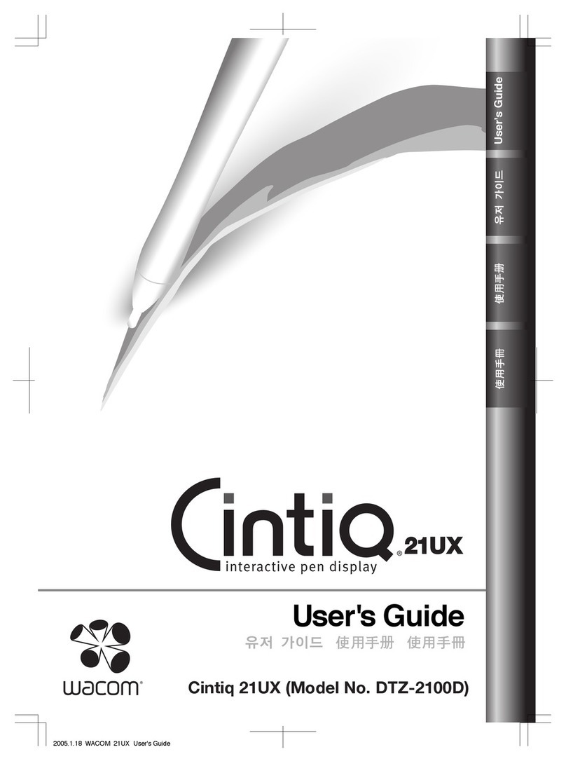 Wacom DTZ-2100D - 2005 User manual