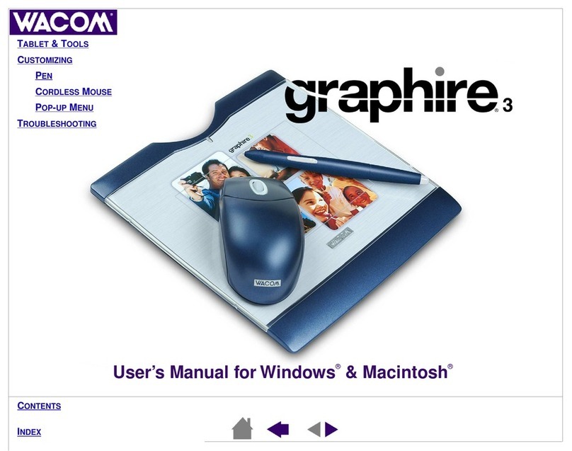 Wacom GRAPHIRE 3 User manual
