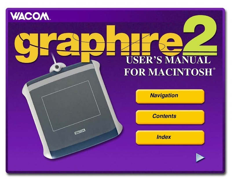 Wacom GRAPHIRE 2 - FOR MAC User manual