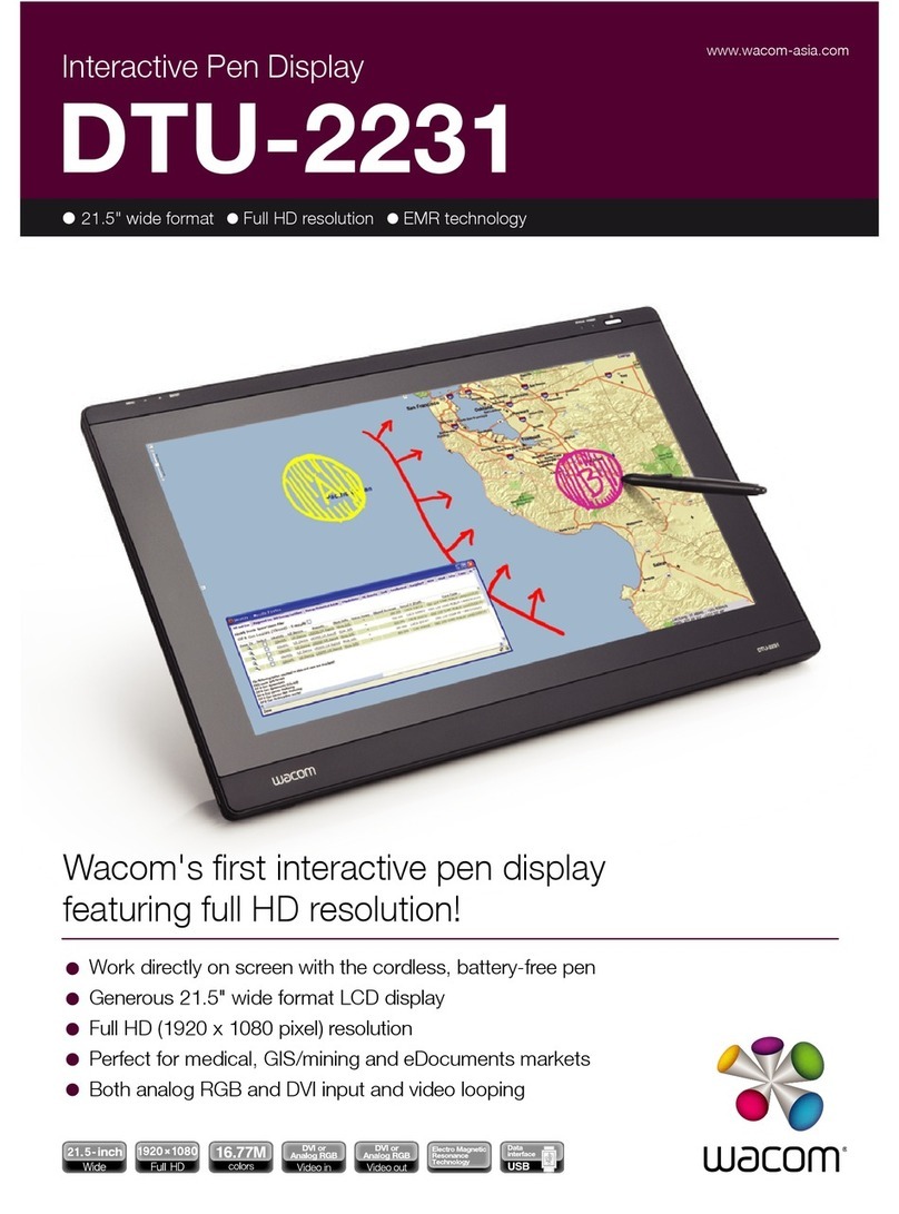 Wacom DTU-2231 User manual