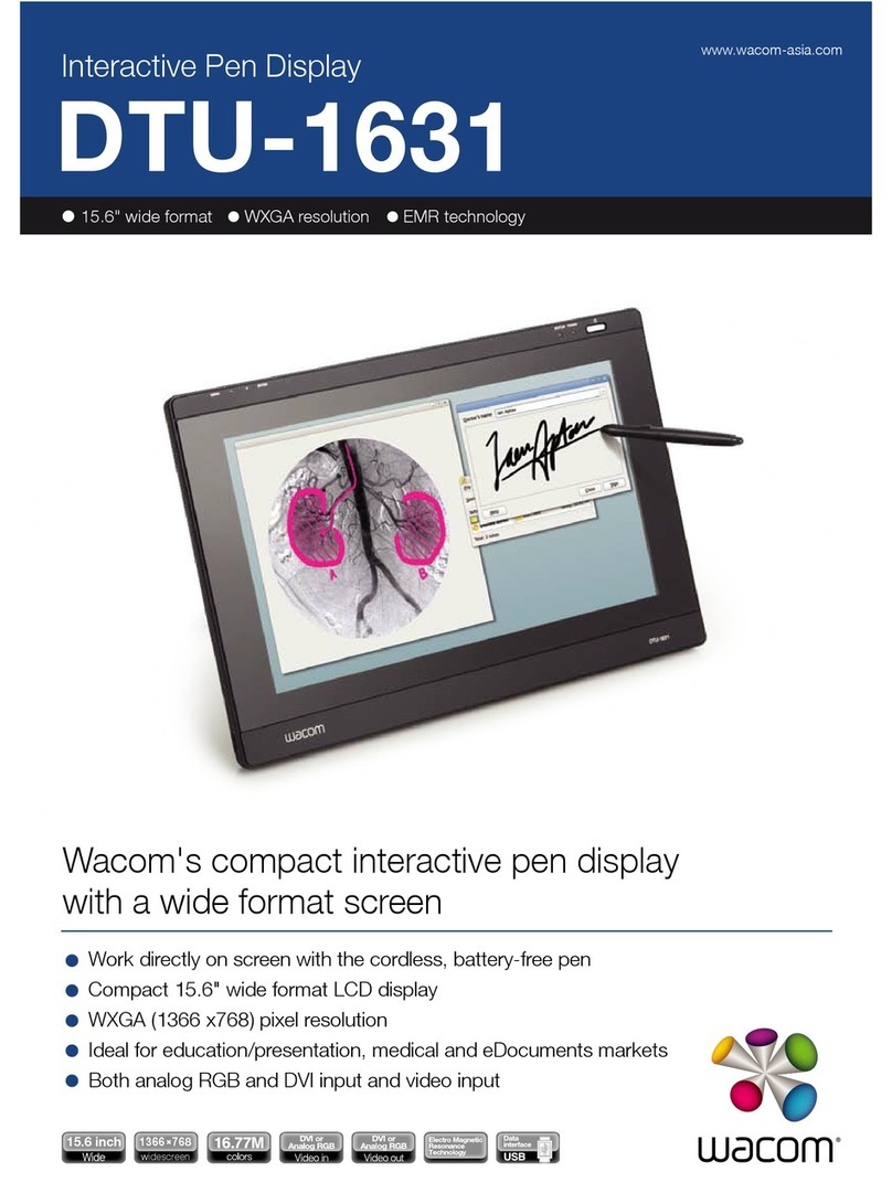 Wacom DTU-1631 User manual