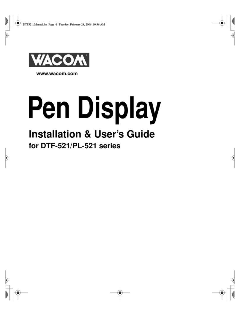 Wacom DTF-521 series User manual