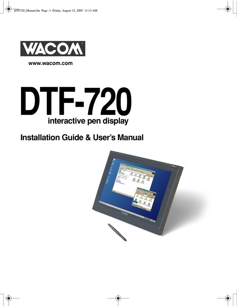 Wacom DTF-720 - OTHER Assembly instructions