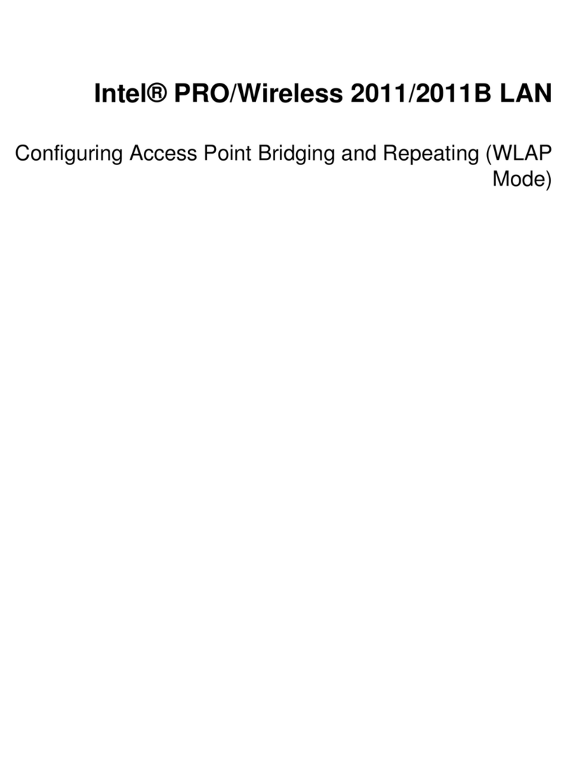 Intel 2011B - PRO/Wireless LAN Enterprise Access... Configuration guide
