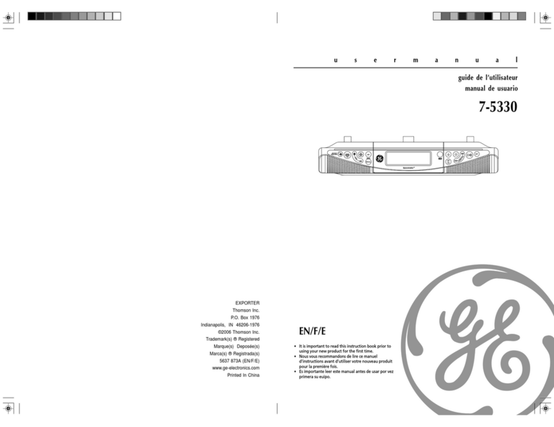 GE Spacemaker 7-5330 user manual