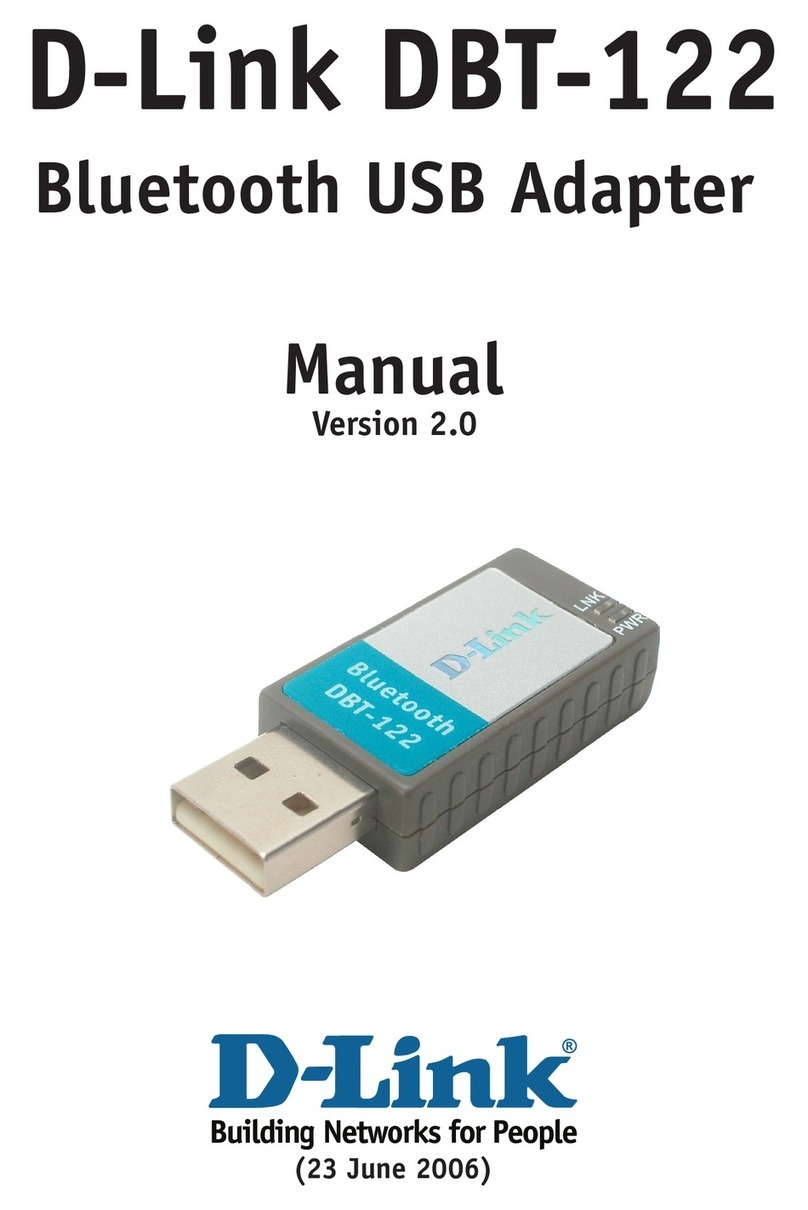 D-Link DBT-122 User manual