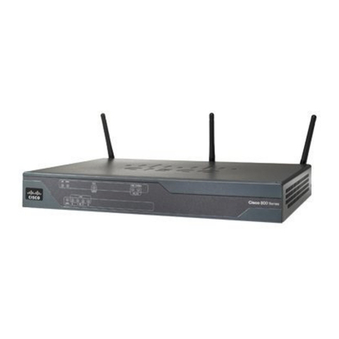 Cisco 861W - Integrated Services Router Wireless User manual