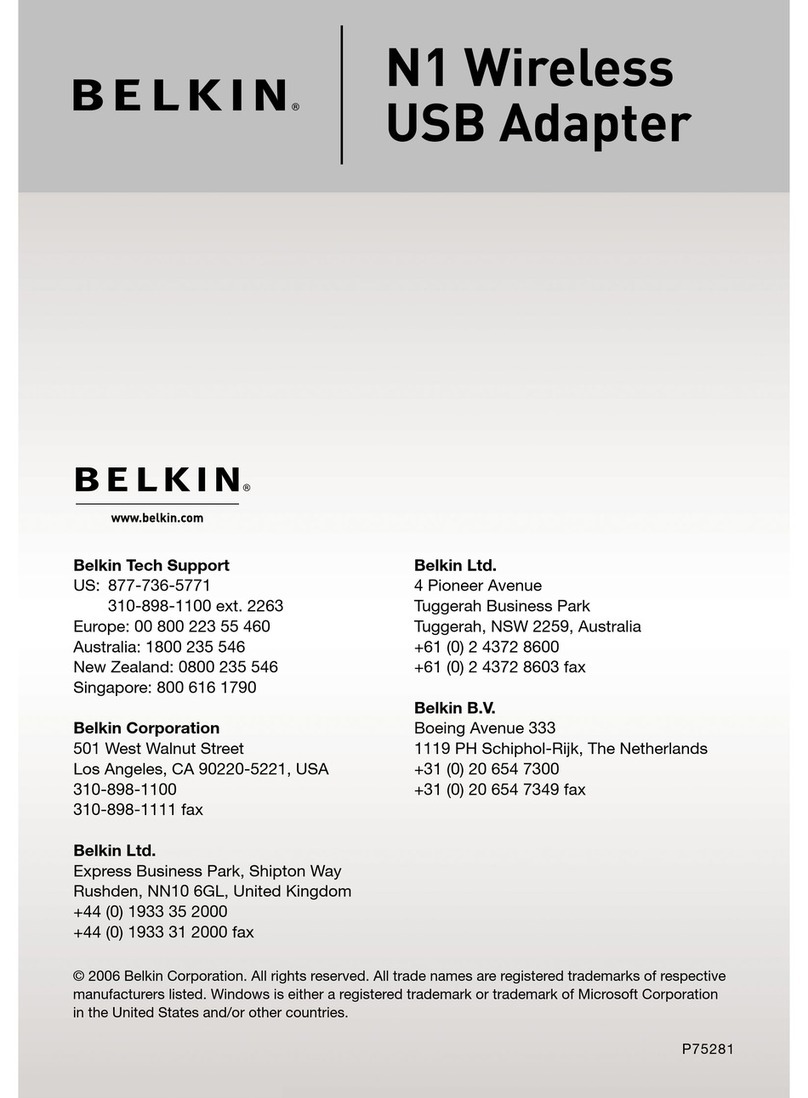 Belkin F5D8051 user manual