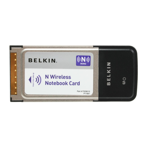 Belkin F5D8013 user manual