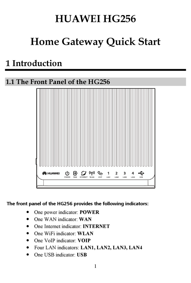 Huawei HG256 User manual