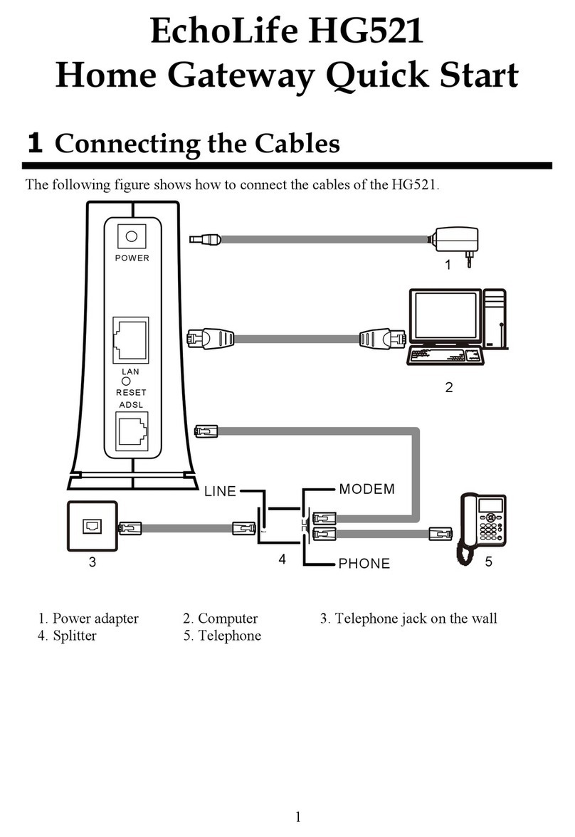 Huawei EchoLife HG521 User manual