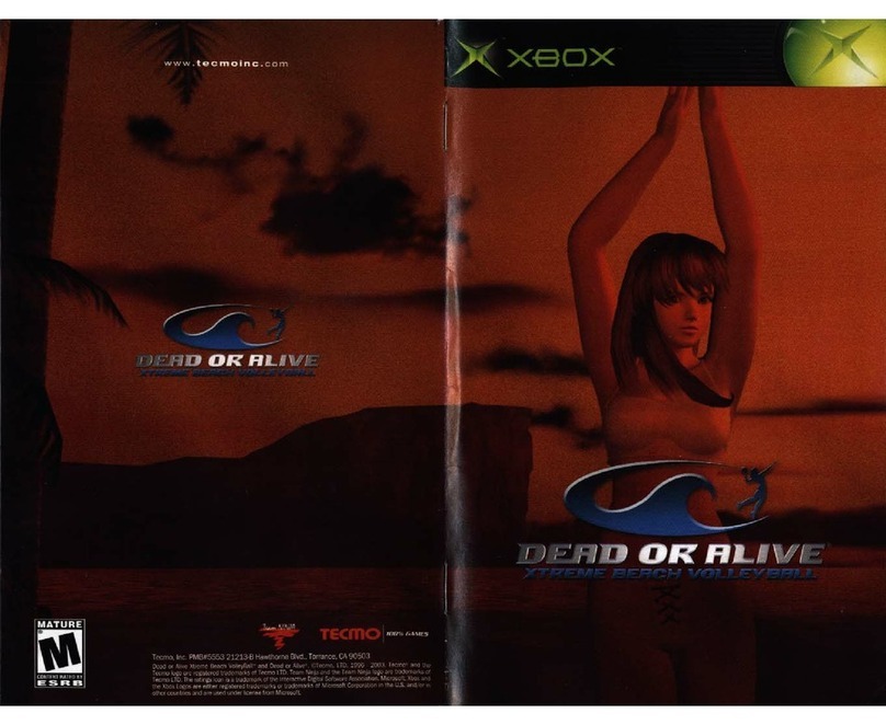 Tecmo DEAD OR ALIVE-XTREME BEACH VOLLEYBALL User manual